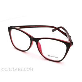 Montini Rame ochelari de vedere (M) M.Mt080 C4 S Black Inside S Transp. Red 54
